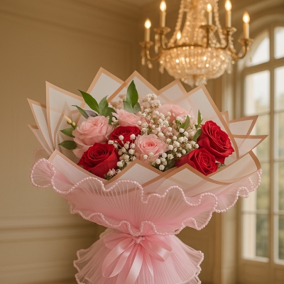 Blush & Rouge Elegance Bouquet