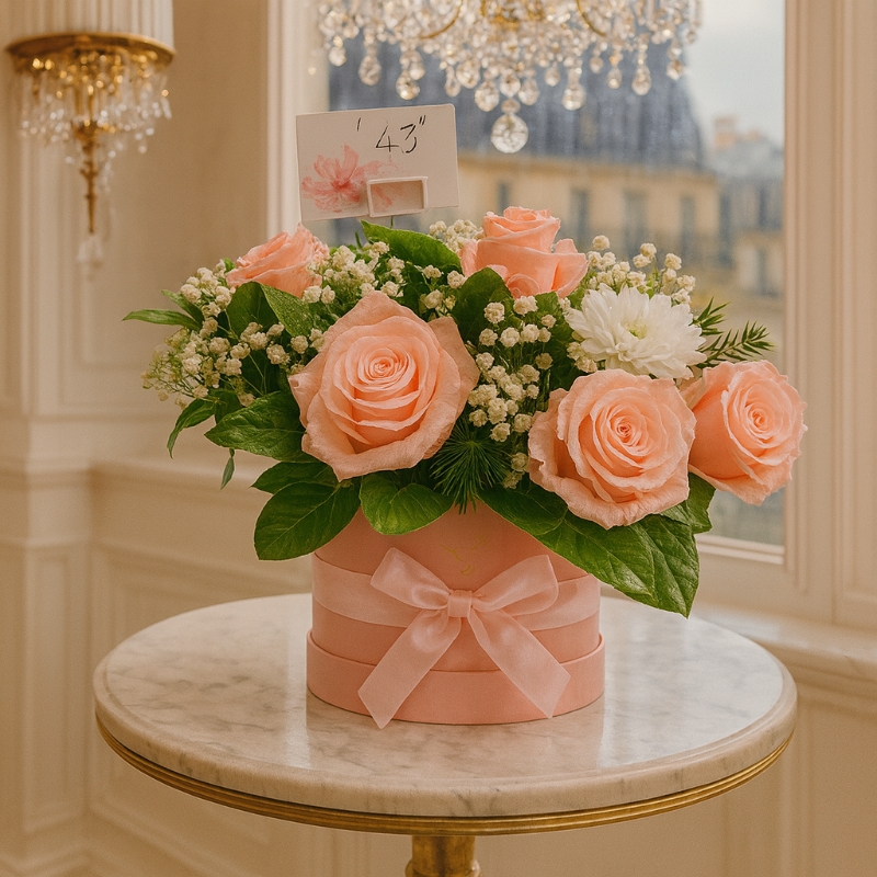 Blush Serenity Hat Box