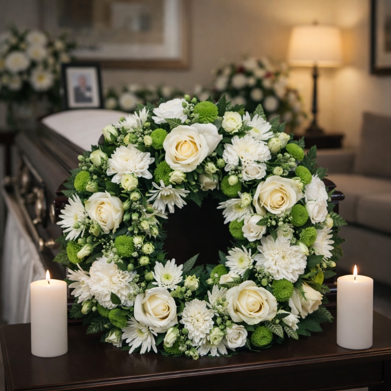 Eternal Peace White Wreath