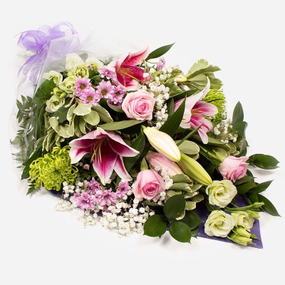 Funeral Flowers in Cellophane