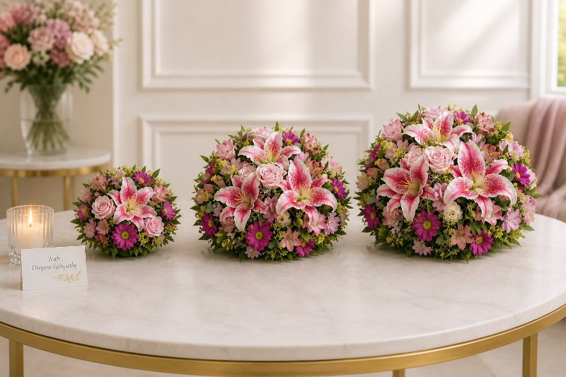 Heavenly Pink Lily & Rose Tribute