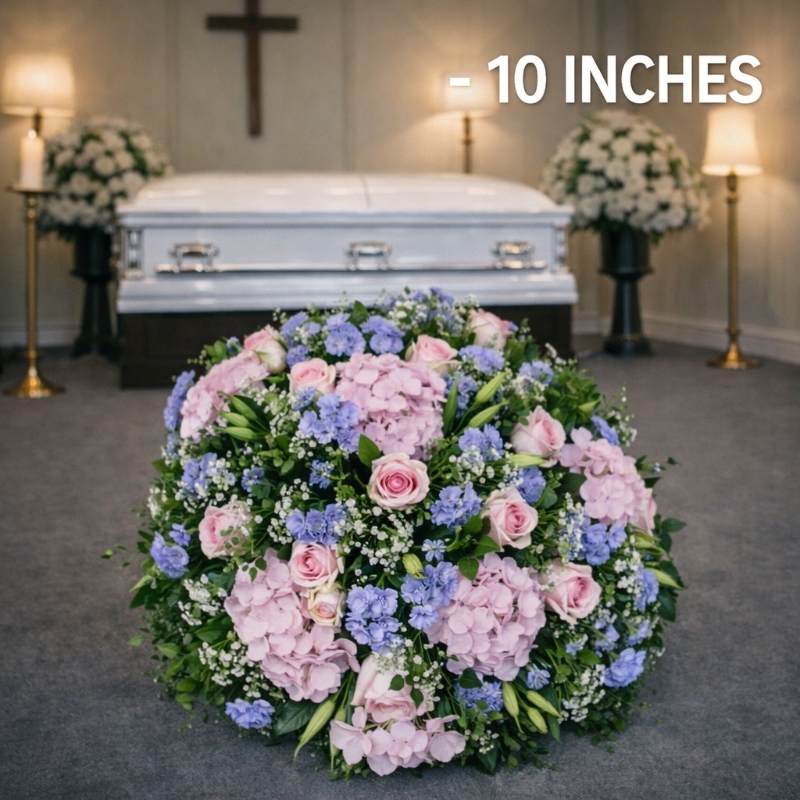 Pastel Serenity Funeral Posy