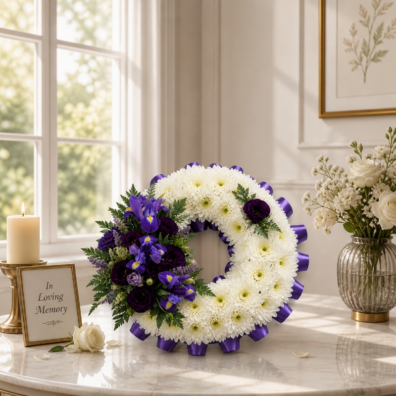Wreath Based with Spray