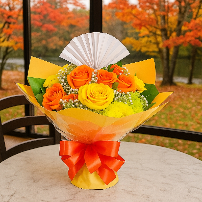 “Sunset Glow Bouquet”