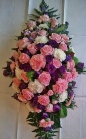 Red Rose Casket   Double Ended Spray