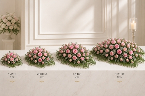 Eternal Grace Pink Rose Funeral Spray