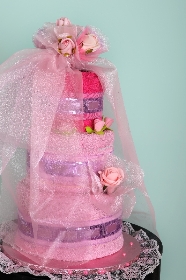 Pink Bride  tower Towel