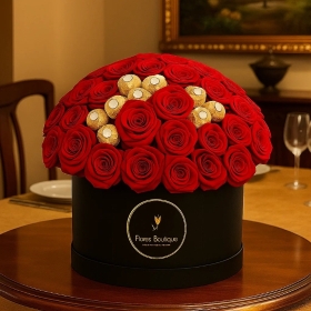 Ferrero Red Rose Hat Box
