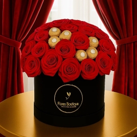 Ferrero Red Rose Hat Box