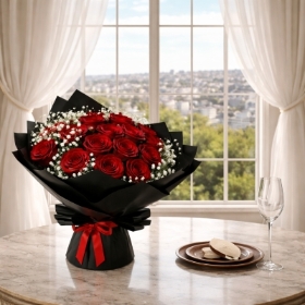 Life of Red Roses Bouquet