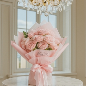 Elegant Pink Rose Bouquet