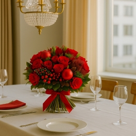 Red New Year's Bouquet