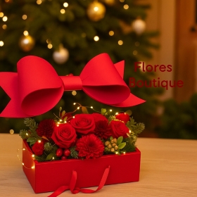 Elegant Red Rose Gift Box