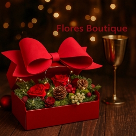 Elegant Red Rose Gift Box