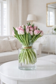 Blush Embrace pink tulips
