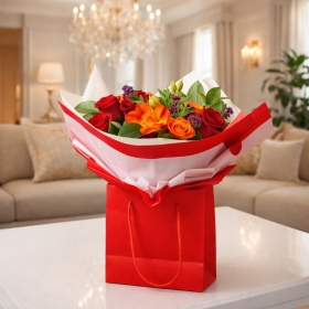 “Radiance Gift Bag Bouquet”