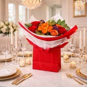 “Radiance Gift Bag Bouquet”