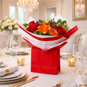 “Radiance Gift Bag Bouquet”