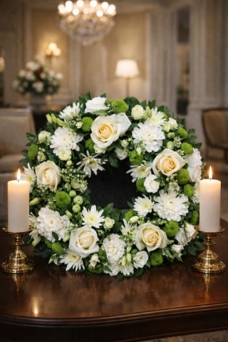 Eternal Peace White Wreath