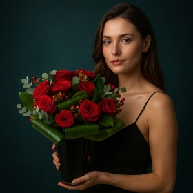 Annabella Duchess Red Roses