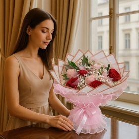 Blush & Rouge Elegance Bouquet
