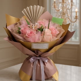 Chic Pink Bloom Bouquet