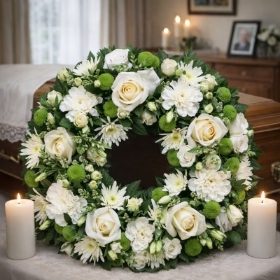 Eternal Peace White Wreath
