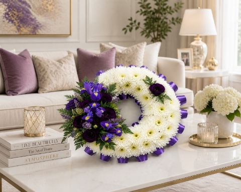 Wreath Based with Spray