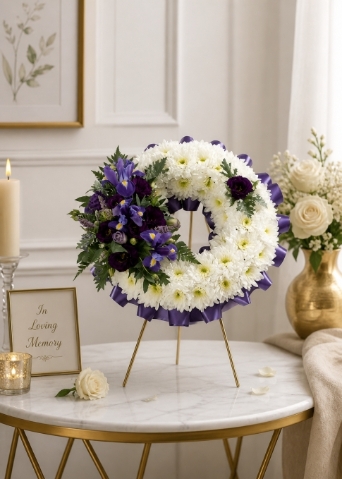 Wreath Based with Spray